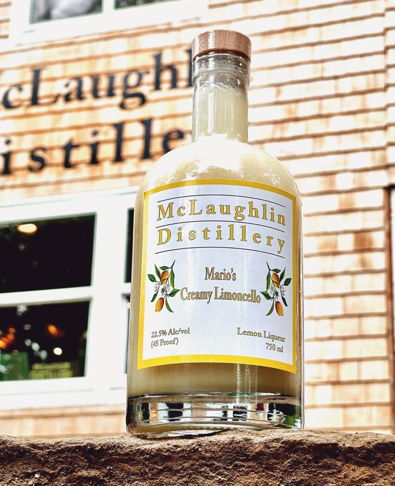 Mario's Creamy Limoncello at McLaughlin Distillery.